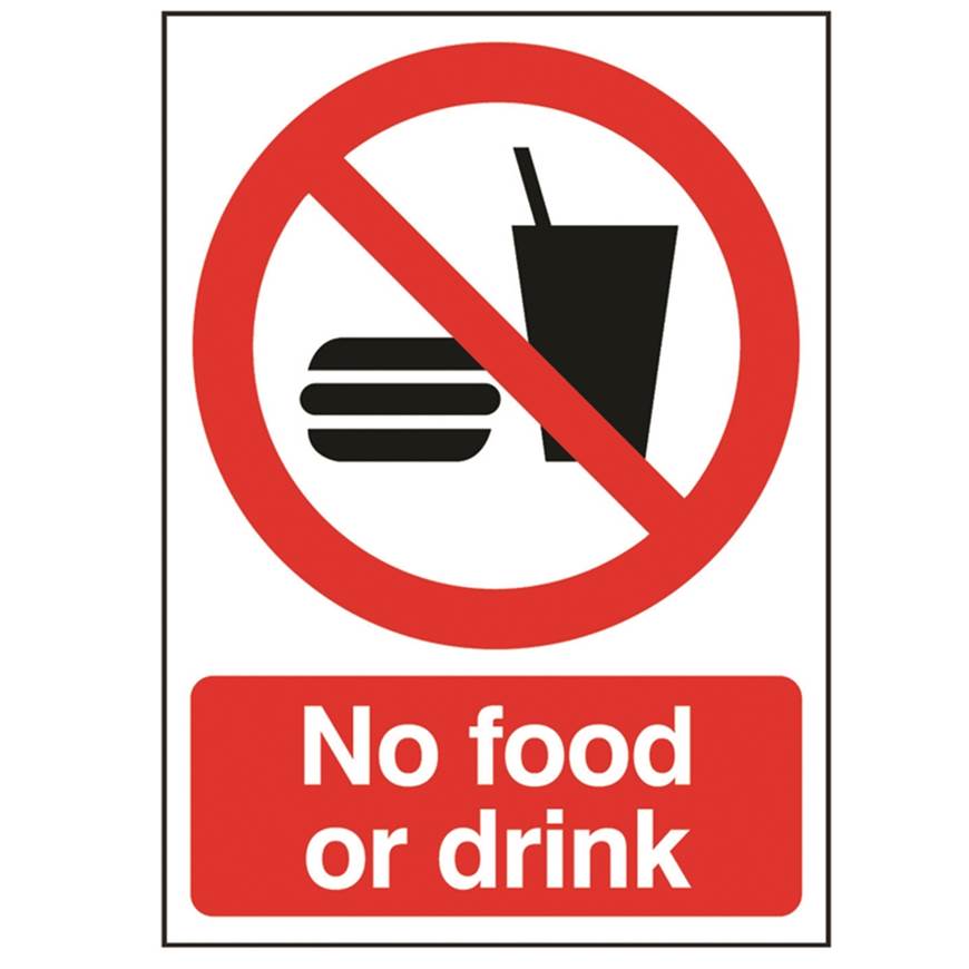 Picture of No Food Or Drink Sign