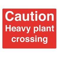 Picture of Caution Heavy Plant Crossing Sign