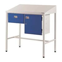 Picture of Team Leader Workstation with Single Drawer & Cupboard