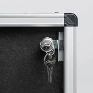 Picture of Eco-Colour® Fire Retardant Tamperproof Lockable Single Door Noticeboards