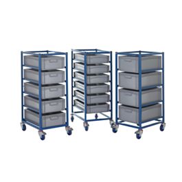 Tray Racks complete with Containers