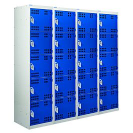 Perforated Door Charging Lockers with a RCD Plug