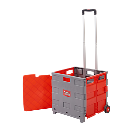 Proplaz Folding Box Truck - Grey/Red with Lid