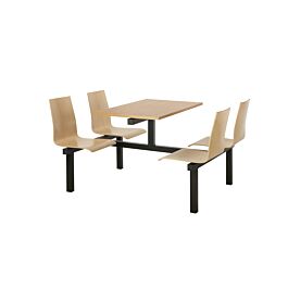 Wooden Seat Canteen Tables