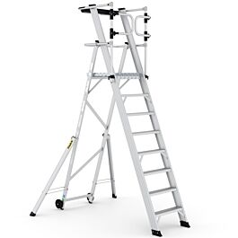 Climb-It Large Platform Folding Steps with Safety Gates