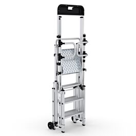 Climb-It Folding Telescopic Large Platform Step with Safety Gates