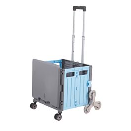 Proplaz Folding Box Truck Blue/Grey - Stairclimber Wheels 35kg