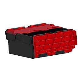 Attached Lid Containers with Coloured Lids