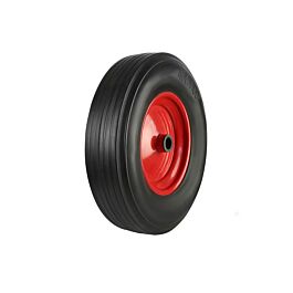 Black wire Rubber Tyred Wheels With Coloured Metal Centres