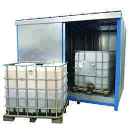 IBC Storage Unit with Deep Sump Base