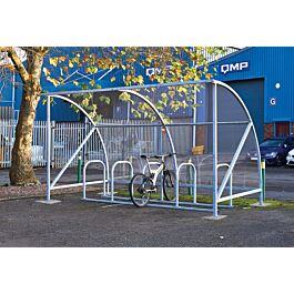 Dudley Cycle Shelters with Sheffield Cycle Rack