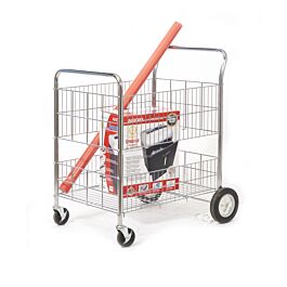 Premium Chrome Plated Wire Tray Trolley