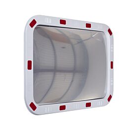 Rectangular Traffic Mirrors with Reflective Edges