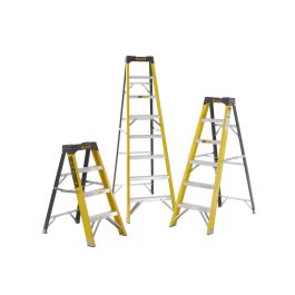 Climb-It Fibreglass Swingback Stepladders