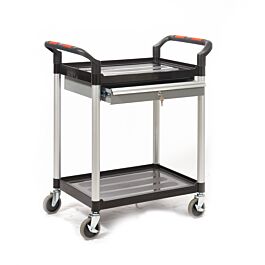 Proplaz Shelf Trolley - Steel Drawers