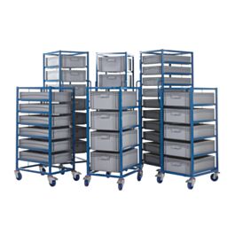 Tray Racks complete with Containers
