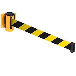 Wall Mounted Belt Barriers - Chevron belt